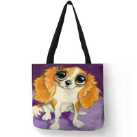 Women's Cute Dog Polyester Shopping Bags sku image 6
