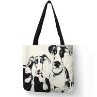 Women's Cute Dog Polyester Shopping Bags sku image 8