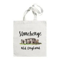 Women's Large Canvas Letter Building Streetwear Square Open Shoulder Bag sku image 6