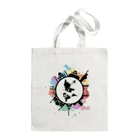 Women's Large Canvas Letter Building Streetwear Square Open Shoulder Bag sku image 15