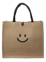 Spot Large Capacity Linen Women's Bag Fashion Linen Handbag Student Class Simple Shoulder Tote Bag sku image 16