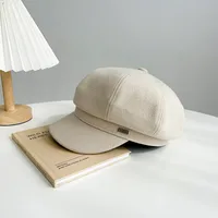 Cloth Korea  Hat  (a-546 Plaid Dark Green) Nhxb0039-a-546-plaid-dark-green sku image 6