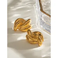 1 Pair Simple Style Classic Style Geometric 304 Stainless Steel Ear Studs main image 6