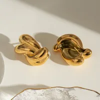1 Pair Simple Style Classic Style Geometric 304 Stainless Steel Ear Studs main image 3