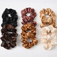 Sading Cloth Large Intestine Hair Ring Hair Accessories   Women's Head Rope Set Simple  Headwear Spot main image 1