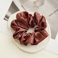 Sading Cloth Large Intestine Hair Ring Hair Accessories   Women's Head Rope Set Simple  Headwear Spot sku image 3
