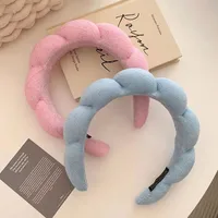 2 Large Cloud Twist Sponge Creative Spa Headband Face Wash Makeup Headband Hair Accessories Headband Face Wash Internet Celebrity main image 1