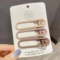 Simple Gradient Maillard Series Seamless Hairpin Duckbill Clip Bangs Side Clip Back Head Hairpin Female Hair Accessories main image 1