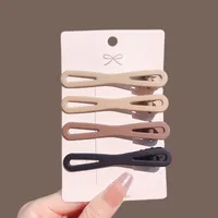 Simple Gradient Maillard Series Seamless Hairpin Duckbill Clip Bangs Side Clip Back Head Hairpin Female Hair Accessories main image 3