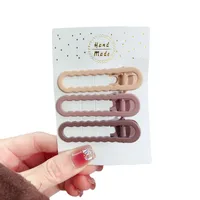 Simple Gradient Maillard Series Seamless Hairpin Duckbill Clip Bangs Side Clip Back Head Hairpin Female Hair Accessories main image 5