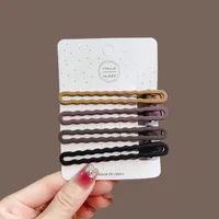 Simple Gradient Maillard Series Seamless Hairpin Duckbill Clip Bangs Side Clip Back Head Hairpin Female Hair Accessories sku image 1