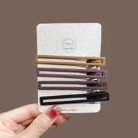 Simple Gradient Maillard Series Seamless Hairpin Duckbill Clip Bangs Side Clip Back Head Hairpin Female Hair Accessories sku image 9