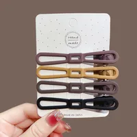 Simple Gradient Maillard Series Seamless Hairpin Duckbill Clip Bangs Side Clip Back Head Hairpin Female Hair Accessories sku image 10