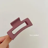 Vintage Frosted Grab Clip Candy Color Hairpin Hair Grab Back Of Head Large Shark Clip Fixed Hair Accessories Ponytail Clip Children sku image 42