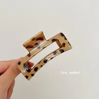 Vintage Frosted Grab Clip Candy Color Hairpin Hair Grab Back Of Head Large Shark Clip Fixed Hair Accessories Ponytail Clip Children sku image 35