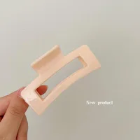 Vintage Frosted Grab Clip Candy Color Hairpin Hair Grab Back Of Head Large Shark Clip Fixed Hair Accessories Ponytail Clip Children sku image 39
