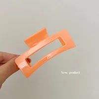 Vintage Frosted Grab Clip Candy Color Hairpin Hair Grab Back Of Head Large Shark Clip Fixed Hair Accessories Ponytail Clip Children sku image 40