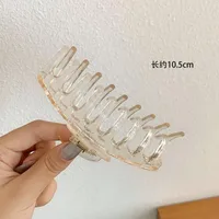 Vintage Frosted Grab Clip Candy Color Hairpin Hair Grab Back Of Head Large Shark Clip Fixed Hair Accessories Ponytail Clip Children sku image 50