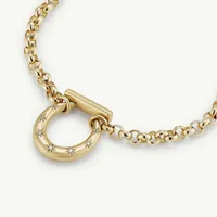 Wholesale Jewelry Simple Style Streetwear Geometric 201 Stainless Steel 304 Stainless Steel Zircon 18K Gold Plated Inlay Bracelets Necklace main image 4