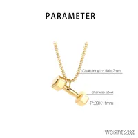 Wholesale Jewelry Elegant Simple Style Streetwear Geometric 304 Stainless Steel 18K Gold Plated Pendant Necklace main image 2