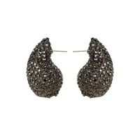1 Pair Modern Style Water Droplets Plating Alloy Rhinestones Ear Studs sku image 2