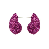 1 Pair Modern Style Water Droplets Plating Alloy Rhinestones Ear Studs sku image 4