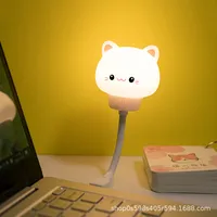 Children's Creative Gift Intelligent Induction Voice Voice Control Nightlight Bedroom Bedside Sleeping Night Cartoon Small Table Lamp sku image 3