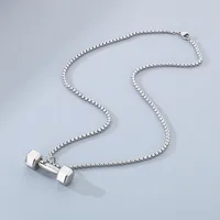 Wholesale Jewelry Elegant Simple Style Streetwear Geometric 304 Stainless Steel 18K Gold Plated Pendant Necklace main image 6