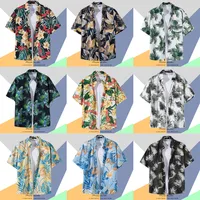 Hawaiian Floral Vintage Short Sleeve Shirt For Men & Women, Retro Unisex Casual Shirt Jacket, Thai - Inspired Streetwear main image 2