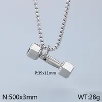 Wholesale Jewelry Elegant Simple Style Streetwear Geometric 304 Stainless Steel 18K Gold Plated Pendant Necklace sku image 2