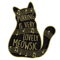 Cartoon Style Cat Alloy Plating Unisex Brooches sku image 45