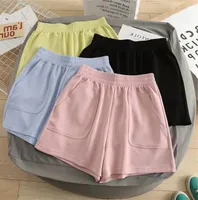 Suitable For Summer Thin High Waist Loose Cotton Sports Shorts Women's Wide-Legged Pants Casual Fashion Three Points Length Suit main image 2