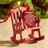 ZAKKA Japanese Grocery Christmas Wooden Rocking Chair Creative Scene Micro Shooting Props Home Rocking Chair main image 1