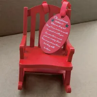 ZAKKA Japanese Grocery Christmas Wooden Rocking Chair Creative Scene Micro Shooting Props Home Rocking Chair main image 3