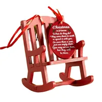 ZAKKA Japanese Grocery Christmas Wooden Rocking Chair Creative Scene Micro Shooting Props Home Rocking Chair main image 5