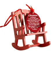 ZAKKA Japanese Grocery Christmas Wooden Rocking Chair Creative Scene Micro Shooting Props Home Rocking Chair sku image 1