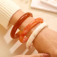 IG Style Retro Geometric Acrylic Polishing Women's Bangle main image 4