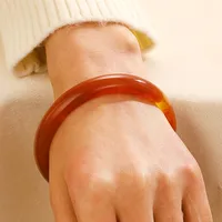 IG Style Retro Geometric Acrylic Polishing Women's Bangle sku image 5