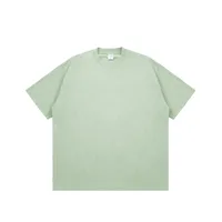 Jie Zhan Men's Wear | 305G Heavy Short Sleeve  Spring/Summer Shoulder Solid Color Street Tide Brand T-Shirt# Sold Out sku image 8