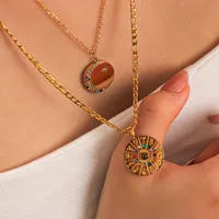Wholesale Jewelry Retro Simple Style Constellation Titanium Steel Plating Pendant Necklace main image 2