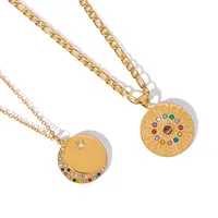 Wholesale Jewelry Retro Simple Style Constellation Titanium Steel Plating Pendant Necklace main image 4