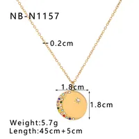 Wholesale Jewelry Retro Simple Style Constellation Titanium Steel Plating Pendant Necklace sku image 2