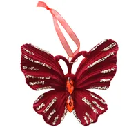Christmas Nordic Style Modern Style Classic Style Bow Knot Flocking Party Festival Hanging Ornaments Decorative Props main image 6