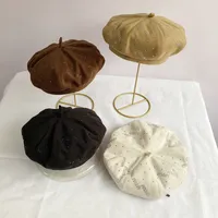 Women's Elegant Retro Lady Solid Color Eaveless Beret Hat main image 3
