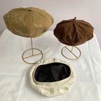 Women's Elegant Retro Lady Solid Color Eaveless Beret Hat main image 2