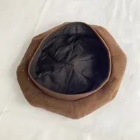 Women's Elegant Retro Lady Solid Color Eaveless Beret Hat main image 6