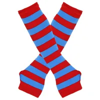 Women's Fashion Stripe Knitted Fabric Arm Sleeves sku image 33