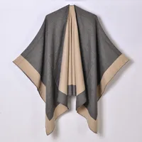 Women's Casual Color Block Imitation Cashmere Shawl sku image 8