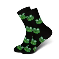 Unisex Cartoon Style Cute Frog Polyester Ankle Socks A Pair sku image 4