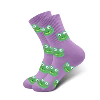 Unisex Cartoon Style Cute Frog Polyester Ankle Socks A Pair sku image 5